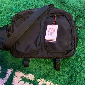 TOPO DESIGNS ALL BLACK “GLOBAL BRIEFCASE”